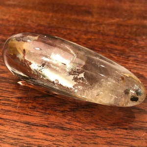 Vintage Quart Crystal Elongated Egg Shaped Art Object - Vintage Glass Egg Figurine - Geologist Gift - Geology Display