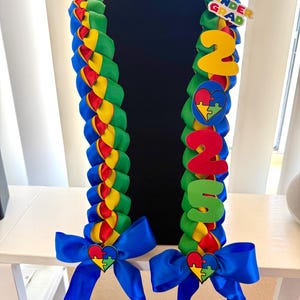 Graduate Lei 2025 Senior Lei Promotion Gift Lei Senior Lei Graduation Ribbon Lei