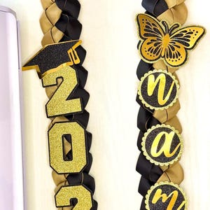 Graduate Lei 2025 Senior Lei Promotion Gift Lei Senior Lei Graduation Ribbon Lei