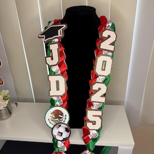Graduate Lei 2025 Senior Lei Promotion Gift Lei Senior Lei Graduation Ribbon Lei