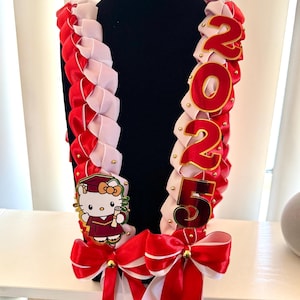 Graduate Lei 2025 Senior Lei Promotion Gift Lei Senior Lei Graduation Ribbon Lei