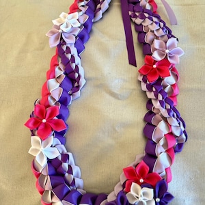 Graduate Lei 2025 Senior Lei Promotion Gift Lei Senior Lei Graduation Ribbon Lei