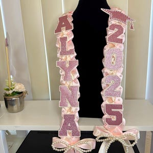Graduate Lei 2025 Senior Lei Promotion Gift Lei Senior Lei Graduation Ribbon Lei
