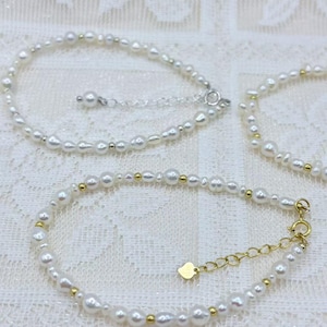Real Pearl Bead Bracelet, Pearl Jewelry, Wedding Bridesmaids&#39; gifts, Maid of Honor Gift, Bridesmaid Jewelry, Bridesmaid Gift, Mother&#39;s Day