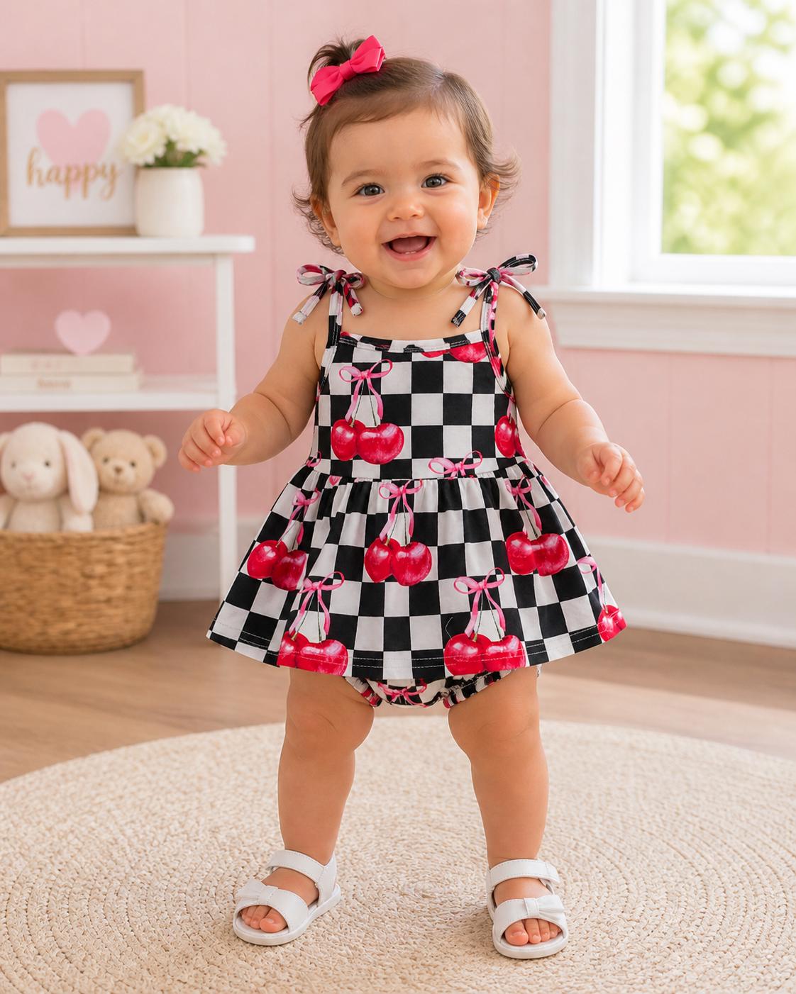 Checkered Baby Dress - Etsy