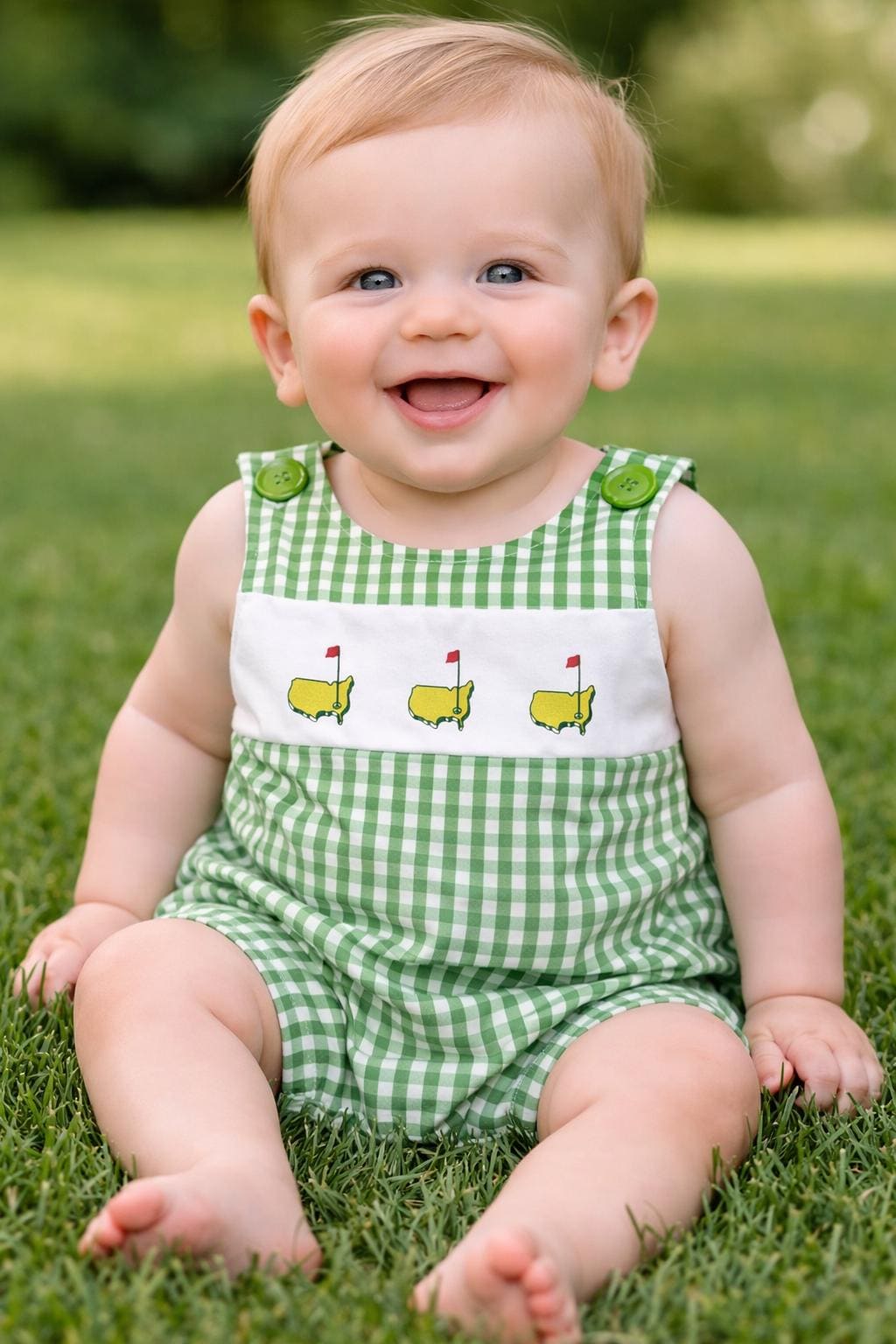 Green Gingham Smock - Etsy