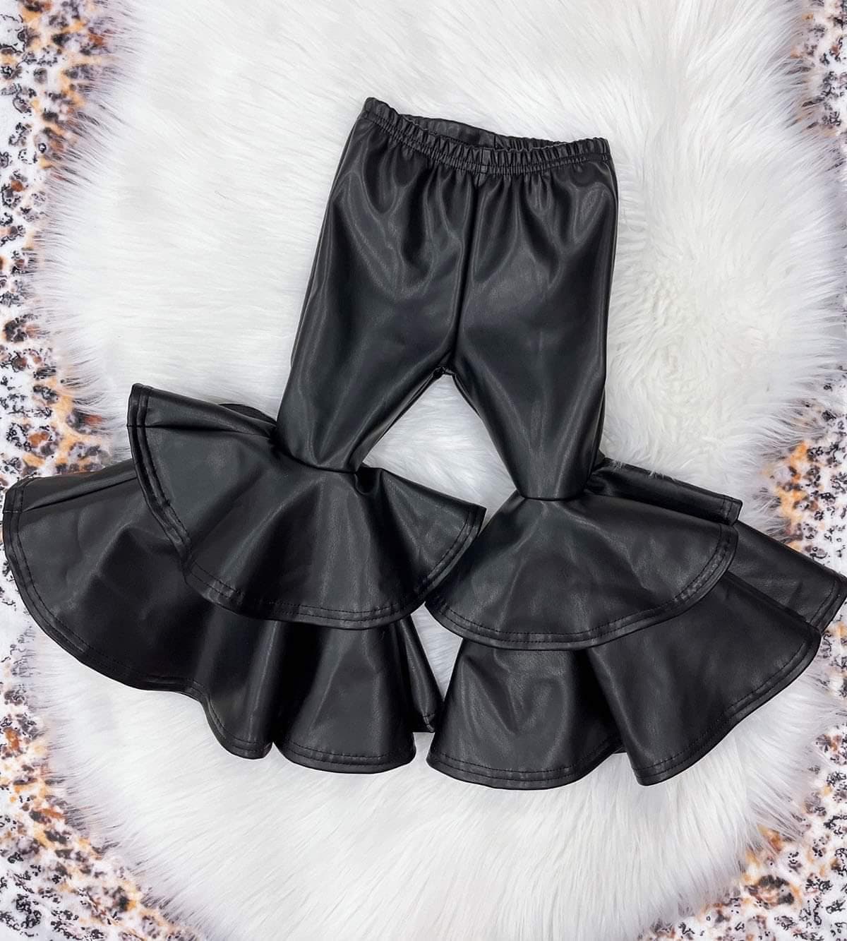 Leather Bell Bottoms