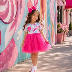cotton on barbie dress Barbie Cotton lycra white and pink dress,toddlers and girl Barbie pink Bgbcostume.com