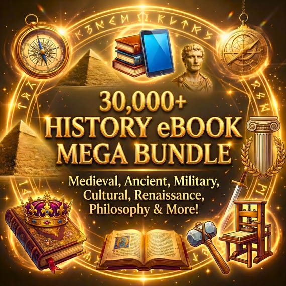 30,000+ History eBook Mega Bundle | Ancient, Medieval, Military & Classical Civilizations | Digital Library PDF Books Collection