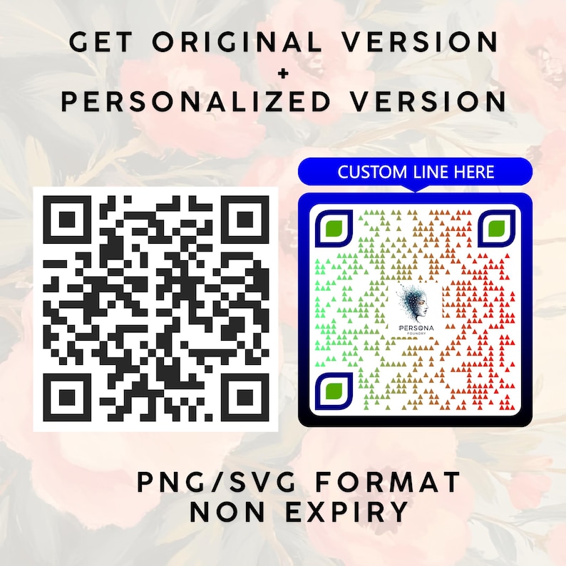 Custom QR Code, Logo & Branding, Multi-link (png, Svg, Pdf) - Etsy