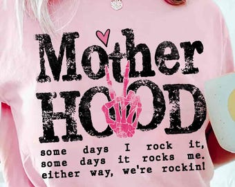 Motherhood Some Days I rock it PNG Retro Mother hood Png Funny Mom Sarcastic Mama Retro Png Mom shirt Png Sassy Mothers Day design Mum Gift