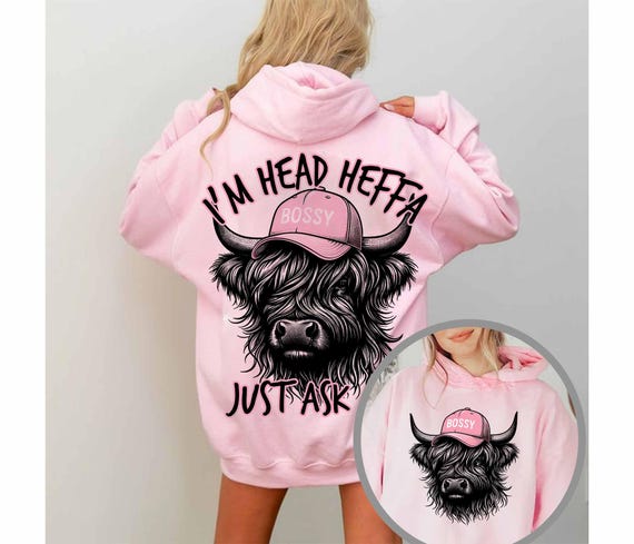 Highland Cow PNG, Bossy Girl Shirt, Country Girl, Trendy Western Shirt, Head Heffa, Highland Cow Shirt, Boss Babe, Head Heifer, Mothers Day