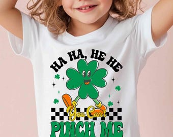 You Can't Pinch Me Png, St Patrick Day, Funny Saint Patrick Day Png, Shamrock Png, Cute Kids St Patrick Day Png, Digital Sublimation Design