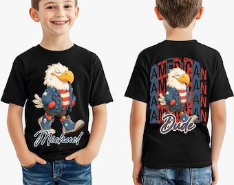 Personalized American Dude Png, 4th of July, Usa Dude Sublimation Design,American Boy  shirt, Independence Day Shirt, Retro America Tee png
