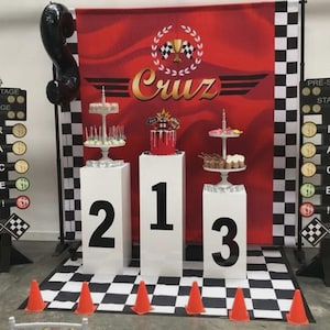 Cars Backdrop, Cars Party Decorations, Race Cars Party Banner, Backdrop, Checkers Backdrop, Race Cars Birthday backdrop Boy Birthday Digital