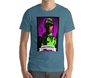 Jimmy Winkfield Black Jockeys Series Tee: Celebrate Racing History! Unisex Shirt Honoring Legendary Riders. Unique Wearable Art