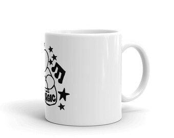 Dad Magic White glossy mug