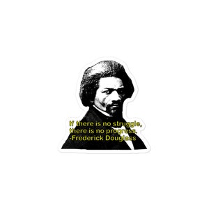 Frederick Douglass Sticker Inspiring Civil Rights Art - African American History - Vinyl Decal - Laptop, Water Bottle, Car - Black Activist