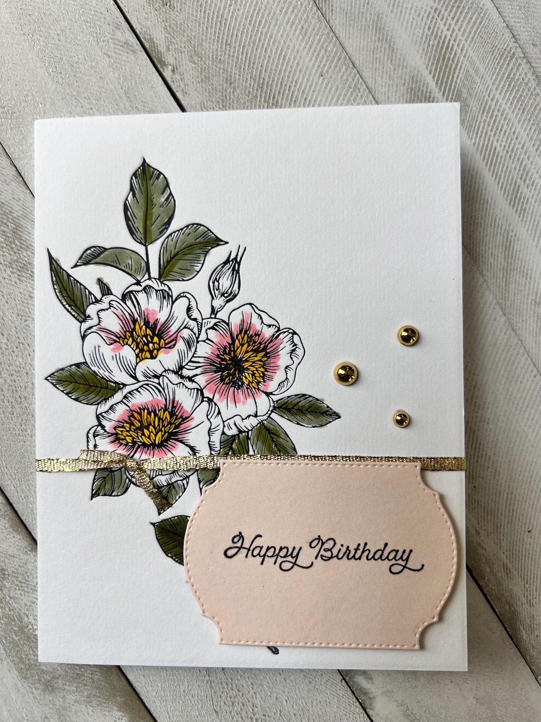 Handmade Happy Birthday Card - Etsy
