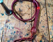 Cowhide Leather Bullwhip Brandy Color, 3ft to 14ft Indiana Jones Styles Professional Quality Bullwhip