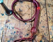 Kangaroo Hide Leather Bullwhip Brandy Color, 3ft to 14ft, 12/16 Plait Professional Quality Indiana Jones Styles Bullwhip