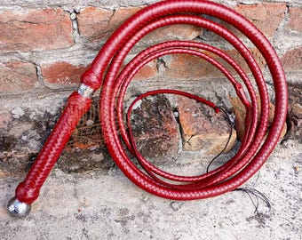 Rindsleder Bullwhip Whiskey Farbe, 3 ft bis 14 ft Indiana Jones Styles Bullwhip in professioneller Qualität