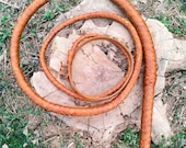 Cowhide Leather Bullwhip Tan Color, 3ft to 14ft Indiana Jones Styles Professional Quality Bullwhip