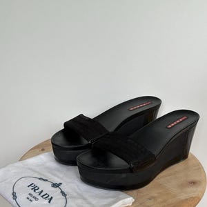 Prada wedge sandals with dustbag SIZE EU: 38,5