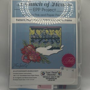 A Clutch of Hearts EPP Project with Homemade by Tula Pink and Paper Pieces