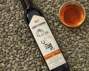 Pumpkin Seed Oil. This 100% organic, cold-pressed pumpkin seed oil has a pleasant taste and excellent nutritional qualities.