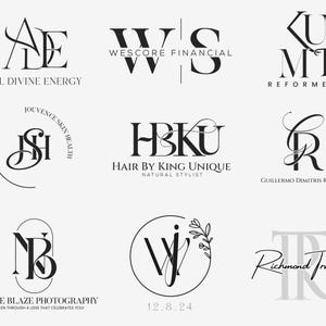 Creerò un logo personalizzato per la tua attività. Creatore di loghi professionali. Creazione di loghi. Design del logo personalizzato per il kit di branding aziendale.