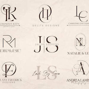 Custom Logo Design | Luxury Minimalist Initial Logo | Custom Monogram Logo | Artistic Logo | Business Branding Kit | Logo Template