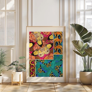 Vintage Schmetterling Art Print, Botanische Wanddekoration, Mid Century Schmetterling Poster mit oder ohne Rahmen
