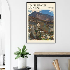 Passo del Sempione di John Singer Sargent 1911 - Poster premium con o senza cornice su carta opaca