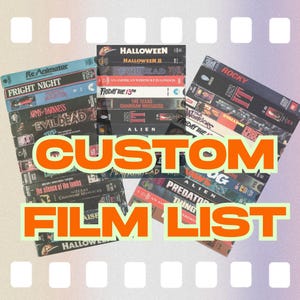 Custom Movie Rug, Nostalgic Retro Style Rug, Horror Movie Themed Rug, VHS Films, Rug, Nostalgic Vhs Rug,Cinema Room Rug, Movie Room Rug