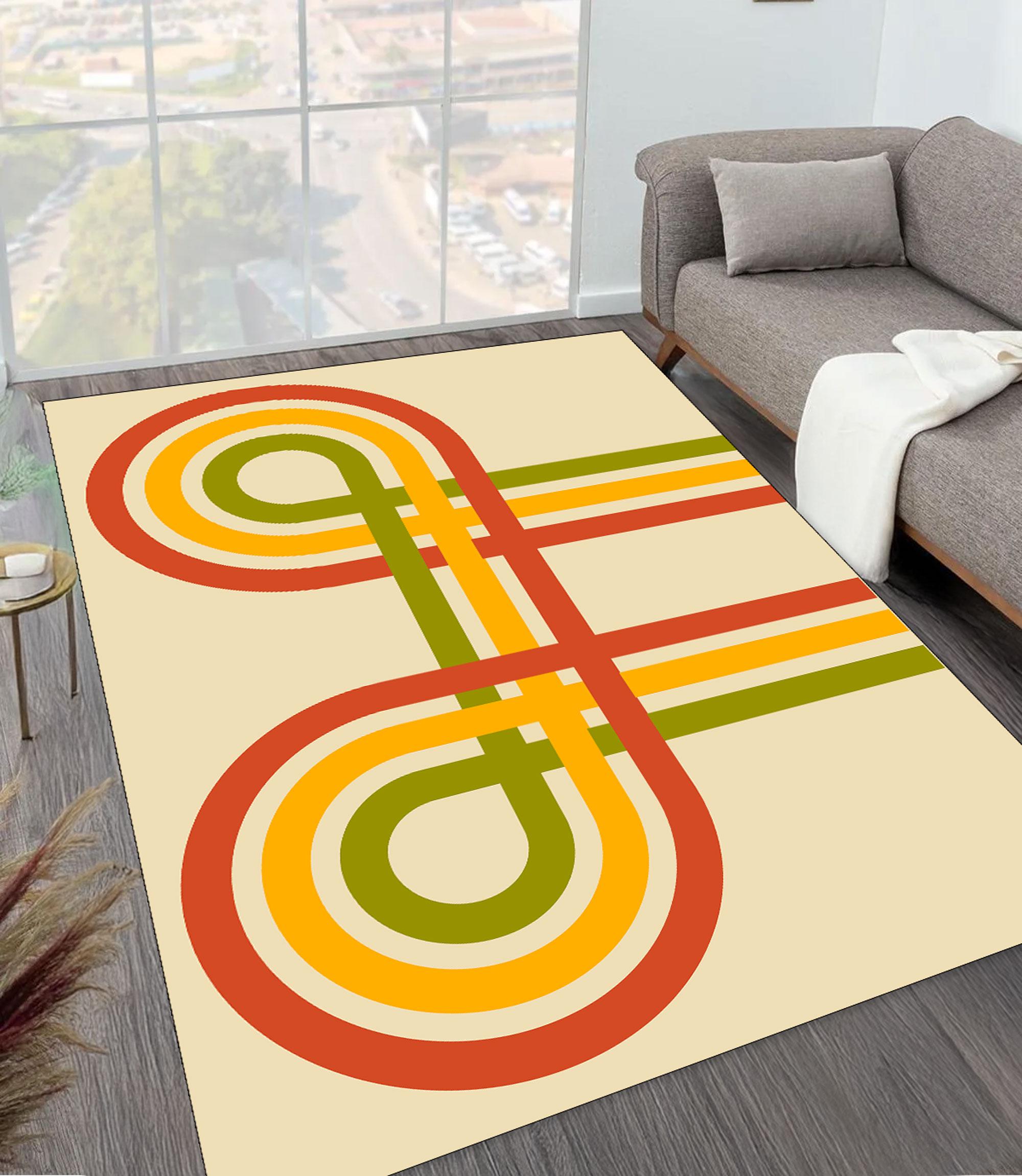 vintage ヴィンテージ ラグ 幾何学模様 ミッドセンチュリー バウハウス