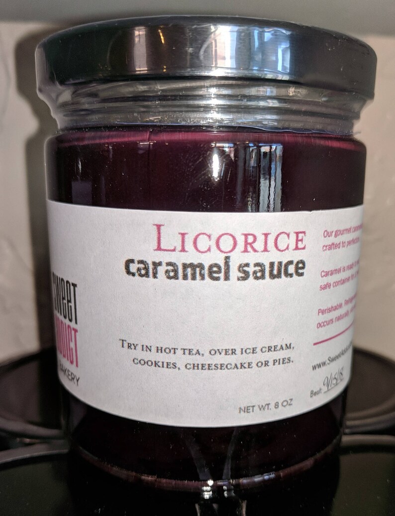 LICORICE CARAMEL SAUCE Spice up your ice cream dip fruit Etsy