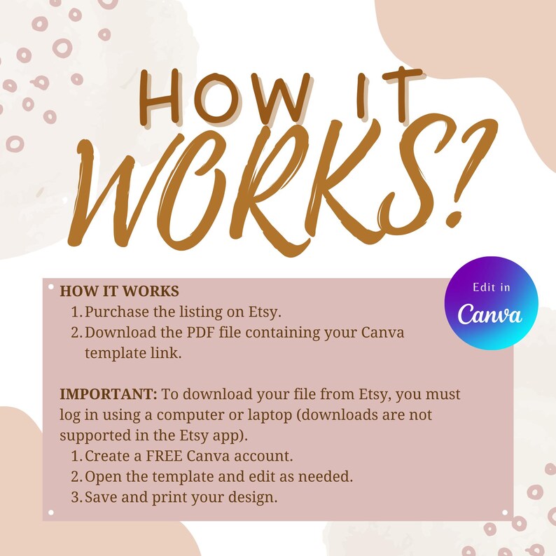 Editable QR Code Sign Templates | Small Business Canva Bundle (digital ...