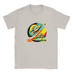 Atomic Era T-Shirt: Celebrate the Space Race in Style  - Classic Unisex Crewneck T-shirt | Gildan® 64000