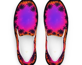 Twilight Jungle © Jasper A. Kingsley -  Men’s slip-on canvas shoes