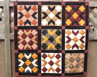 Nine Block Quilted Wallhanging