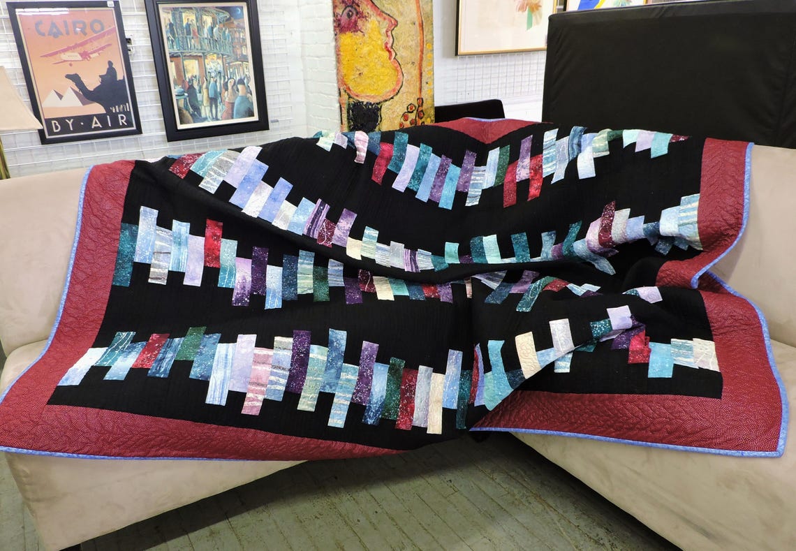 Stacked Rectangles Quilt Etsy