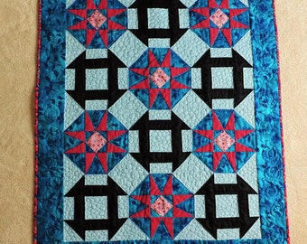 Churn Dash Star Quilted Wallhanging - PRICE REDUCED!