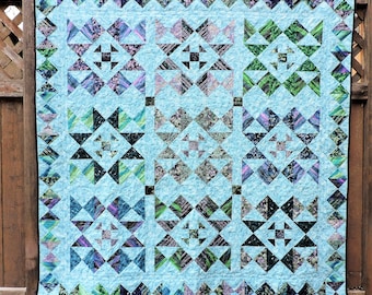 Blue and Green Shoo Fly Quilt