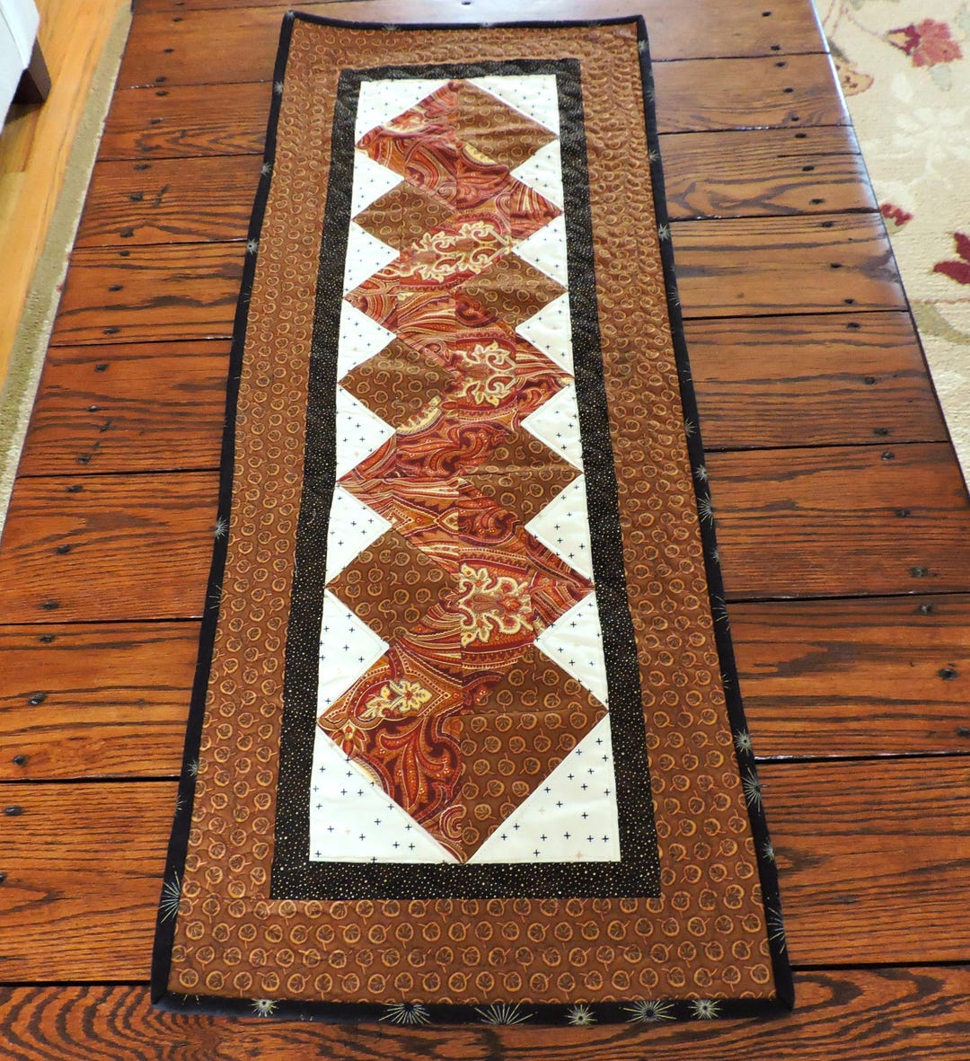 Quilted Zig Zag Table Runner - Etsy