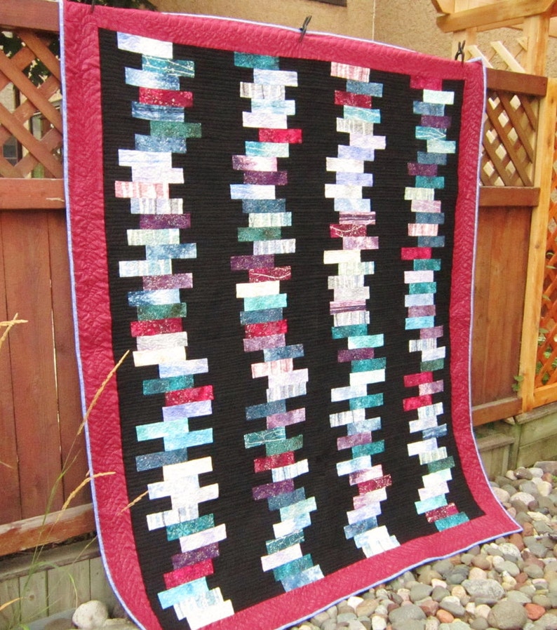 Stacked Rectangles Quilt Etsy