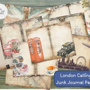 London Junk Journal Papers – Digital Download