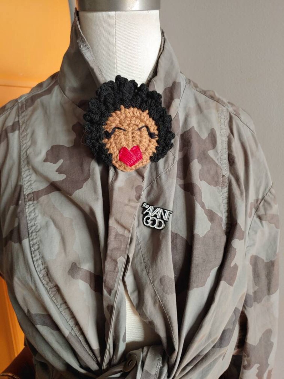 Afro Hair Jewelry Pin/natural Hair Brooch/natural Hair Broach/ Natural