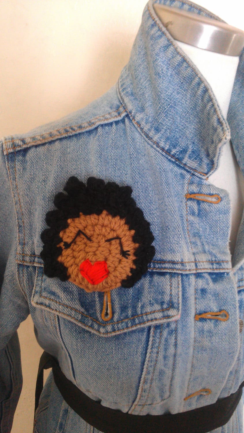 Afro Hair Jewelry Pin/natural Hair Brooch/natural Hair Broach/ Etsy