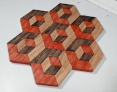 3D Illusion Wood Art Pattern – Scroll Saw & Laser Cutting (Digital Download)